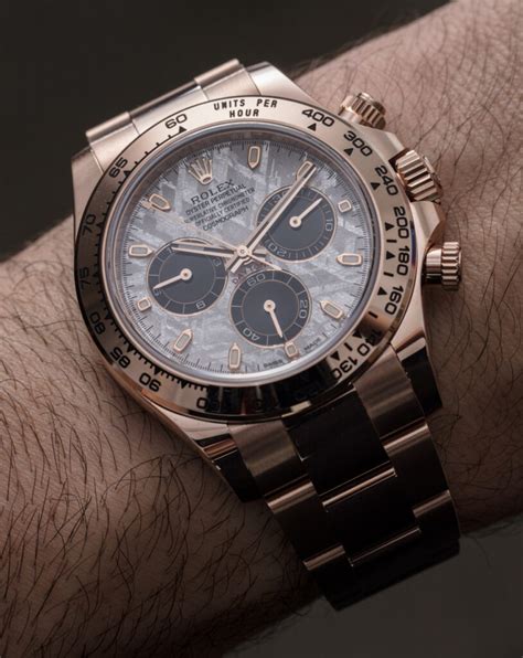 montre rolex daytona meteorite|Rolex daytona two tone price.